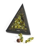 Guld Cocoture Chokoladekugler i sort trekantet æske 190 g  